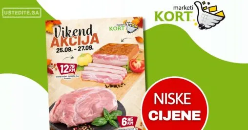Kort vikend akcija 25-27.9.2026.