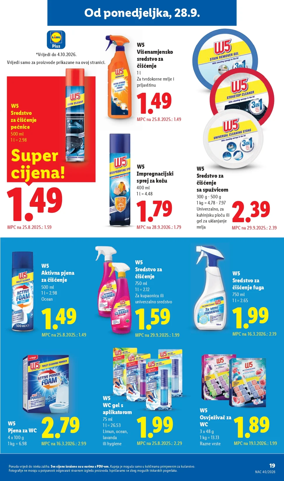 Lidl katalog HRVATSKA 28.9-4.10.2026. - str. 19