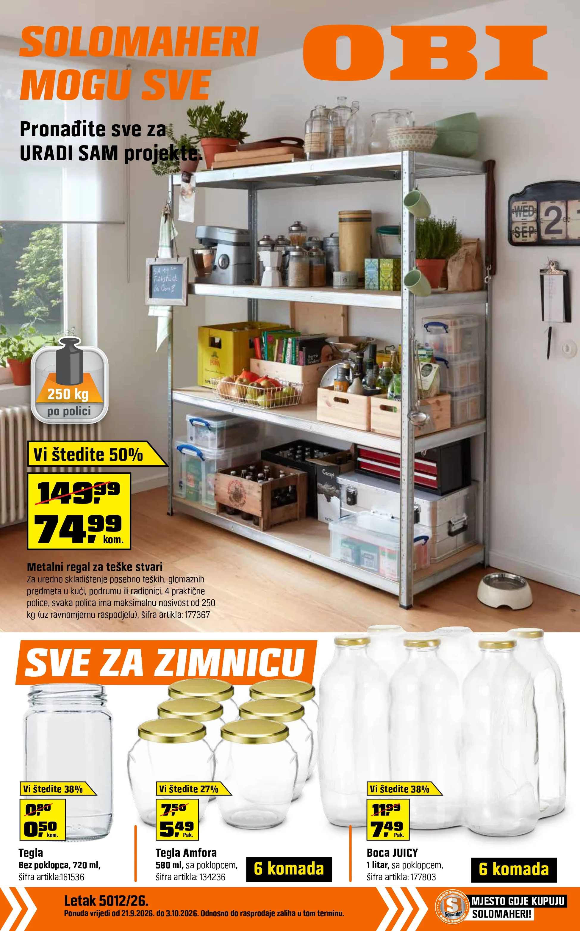 OBI katalog 21.9-3.10.2026. - str. 1