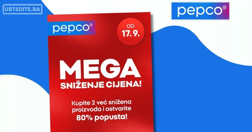 Pepco MEGA SNIŽENJE DO 80% 17-19.9.2026. - str. 1