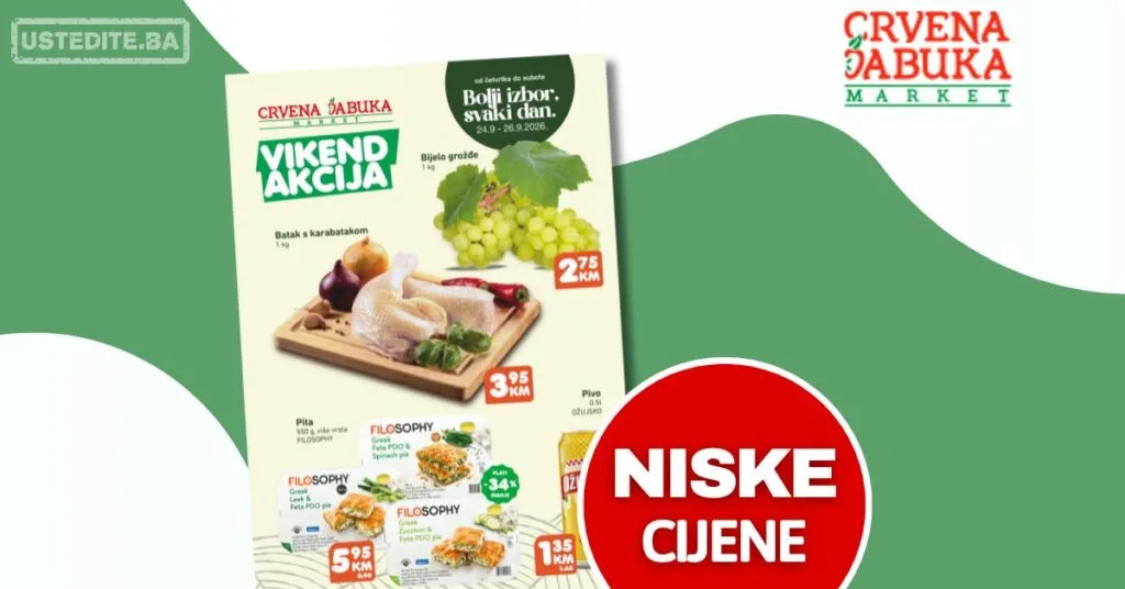 Crvena jabuka vikend akcija 24-26.9.2026.