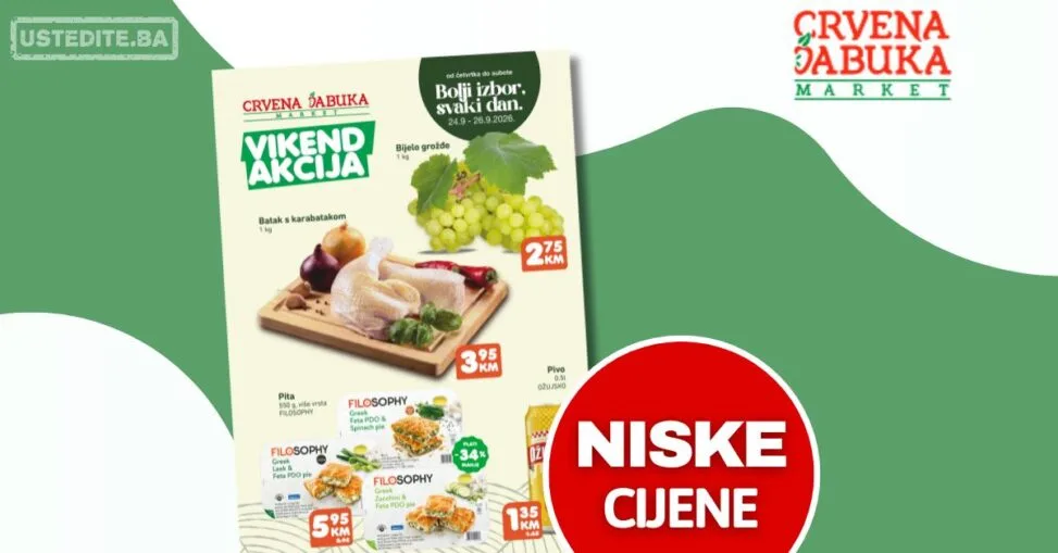 Crvena jabuka vikend akcija 24-26.9.2026.