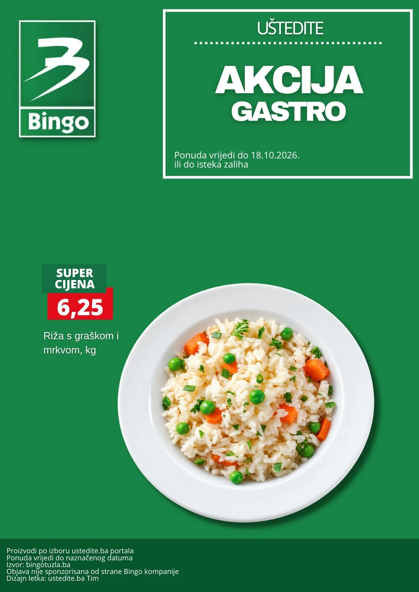Bingo akcija GASTRO - ponuda do 18.10.2026. - str. 1