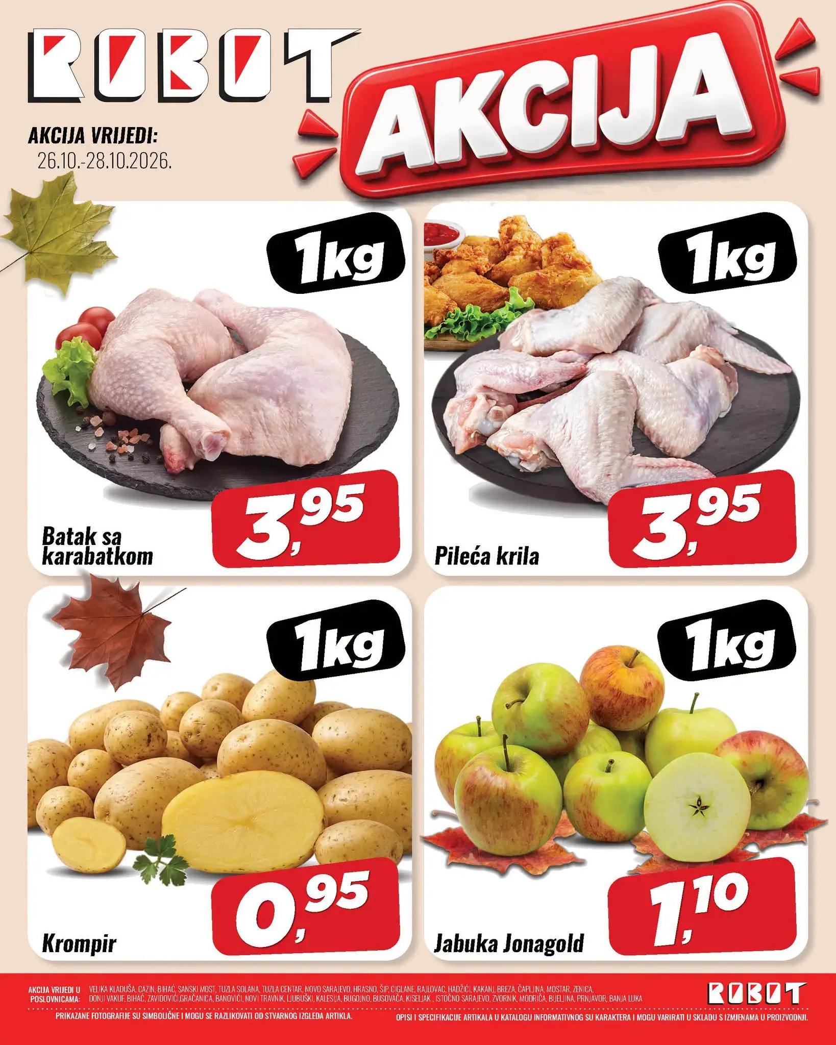 Robot akcija za početak sedmice 26-28.10.2026. - str. 1