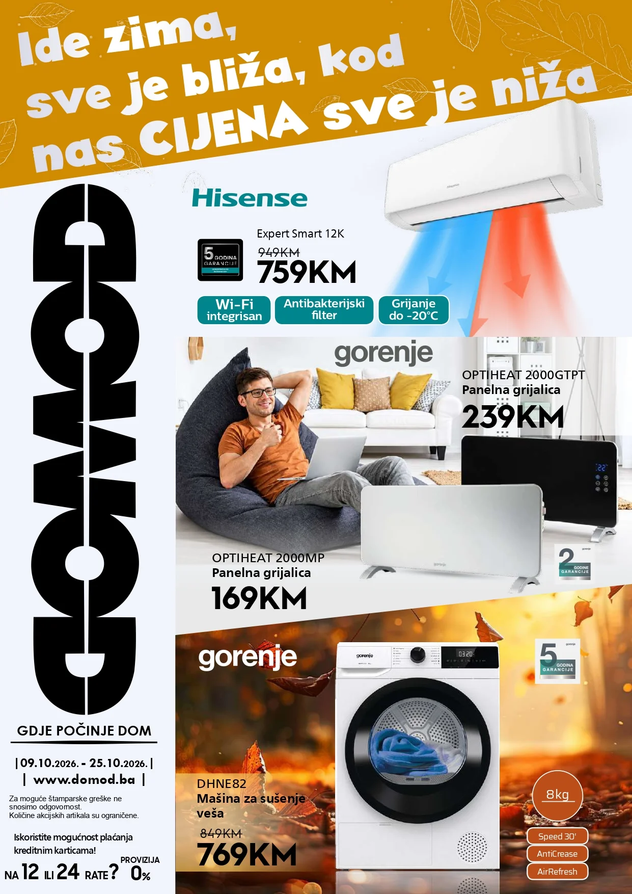 Domod katalog GRIJANJE, TEHNIKA I POSUĐE – 9–25.10.2026. - str. 1