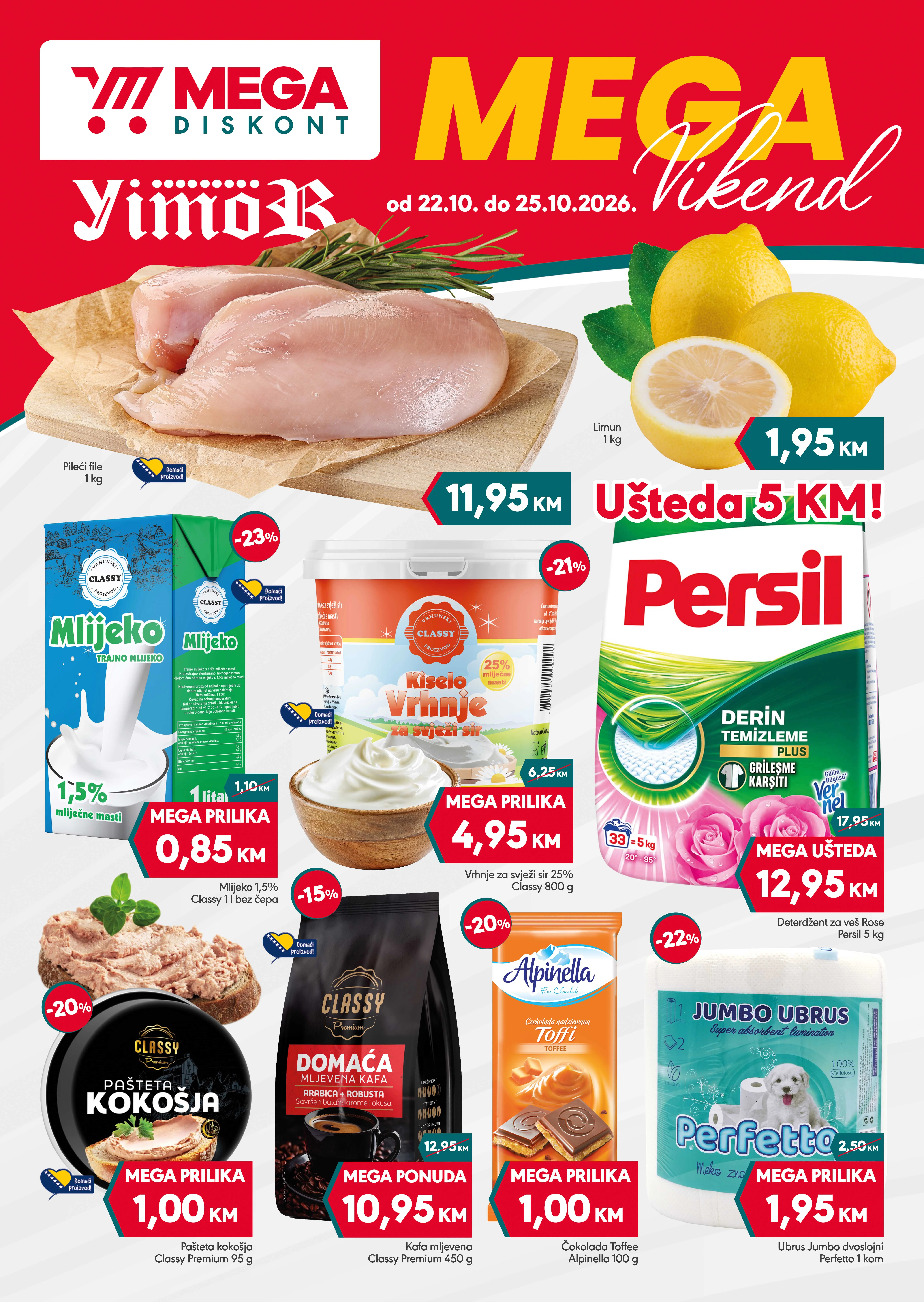 Mega Diskont vikend akcija 22-25.10.2026. - str. 1