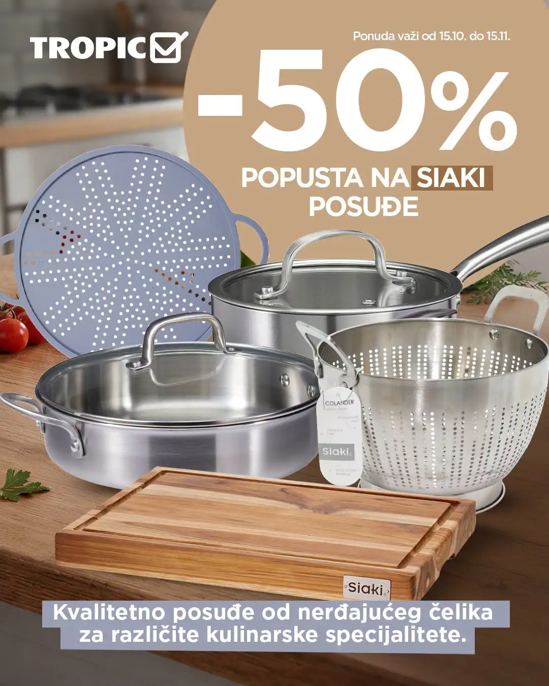 Tropic akcija POSUĐE 15.10-15.11.2026. - str. 1