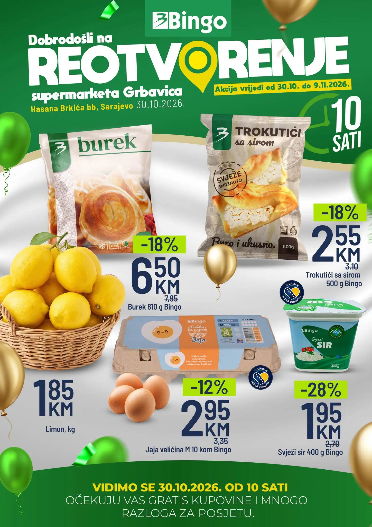 Bingo REOTOVORENJE PRODAVNICE 31.10-9.11.2026. - str. 1