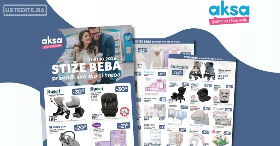 Aksa katalog STIŽE BEBA 1-31.10.2026.