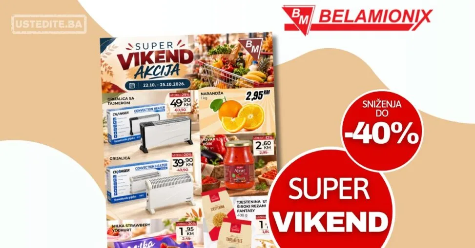 Belamionix vikend akcija 22-25.10.2026.