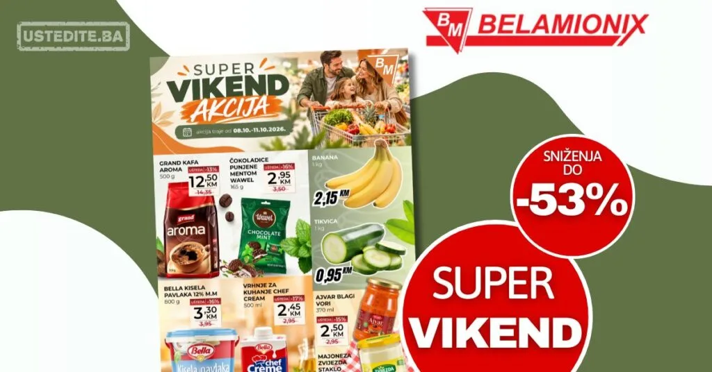Belamionix vikend akcija 8-11.10.2026.