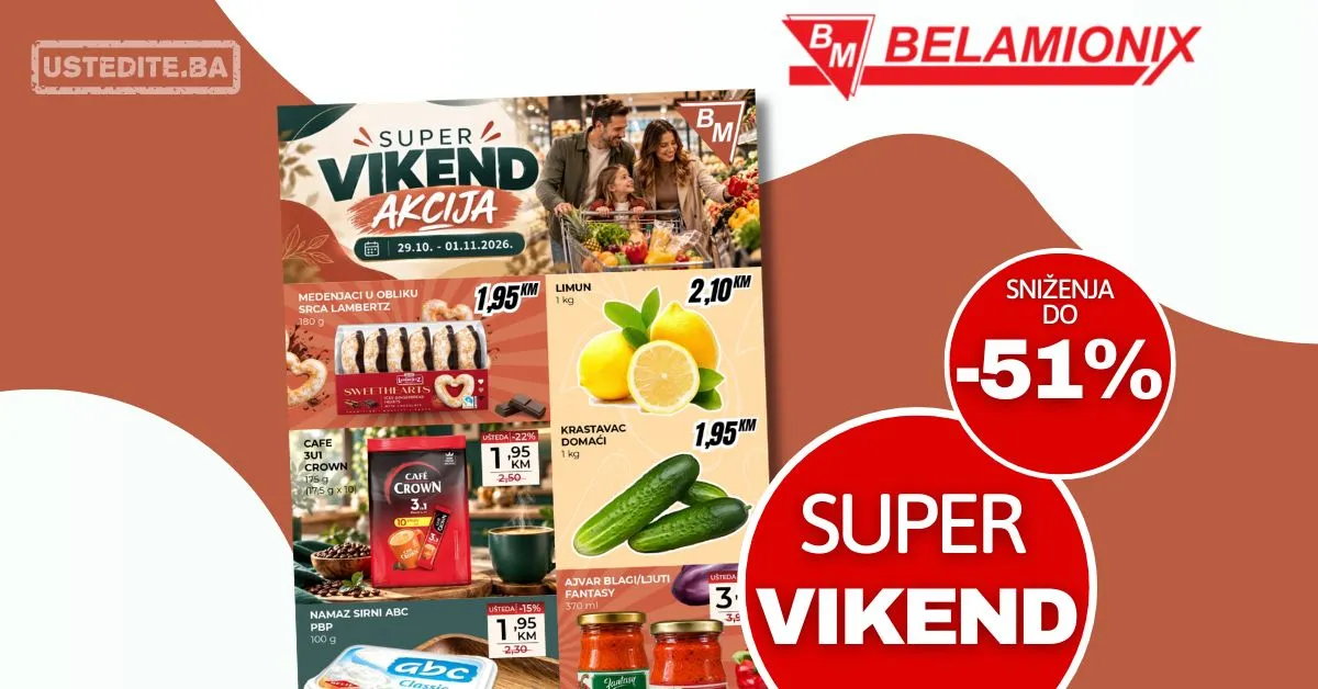 Belamionix vikend akcija 29.10-1.11.2026.