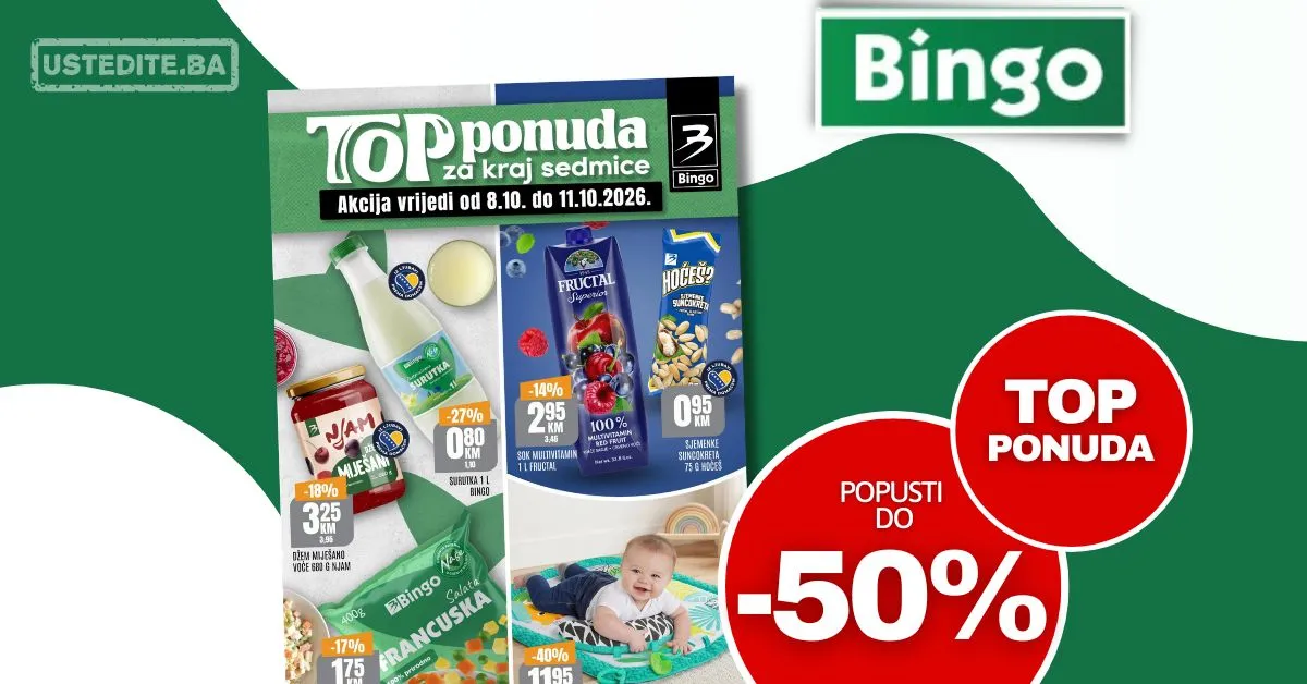 Bingo vikend akcija 8-11.10.2026.