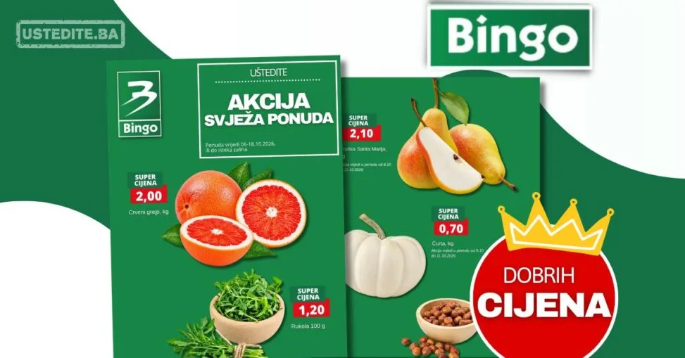 Bingo akcija SVJEŽA PONUDA 8-11.10.2026. - str. 2