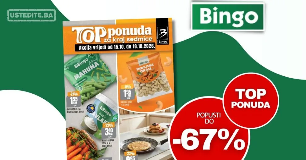 Bingo vikend akcija 15-18.10.2026.