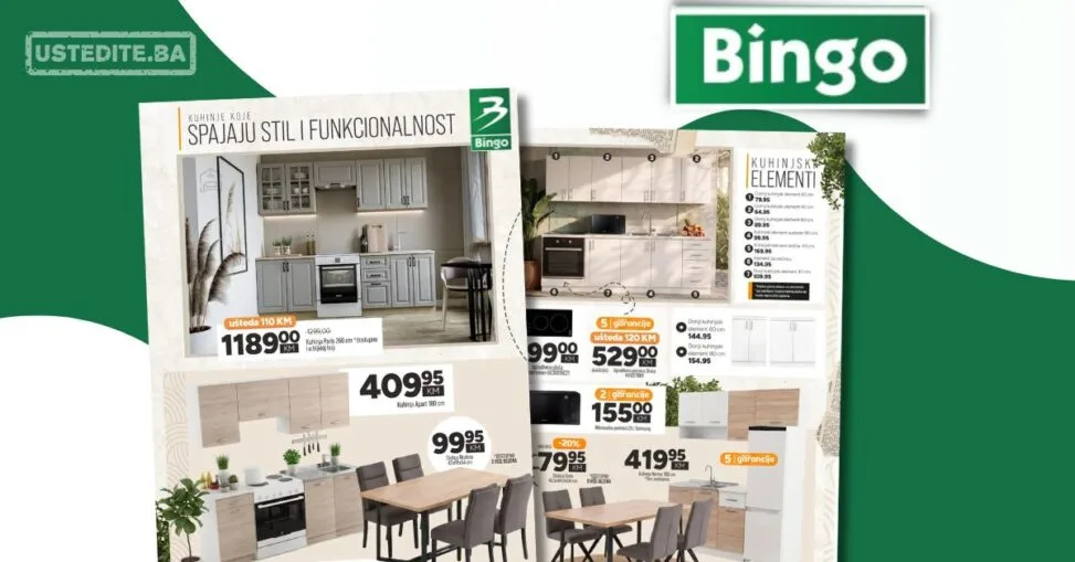 Bingo katalog KUHINJA & TRPEZARIJA - akcija do 24.10.2026.