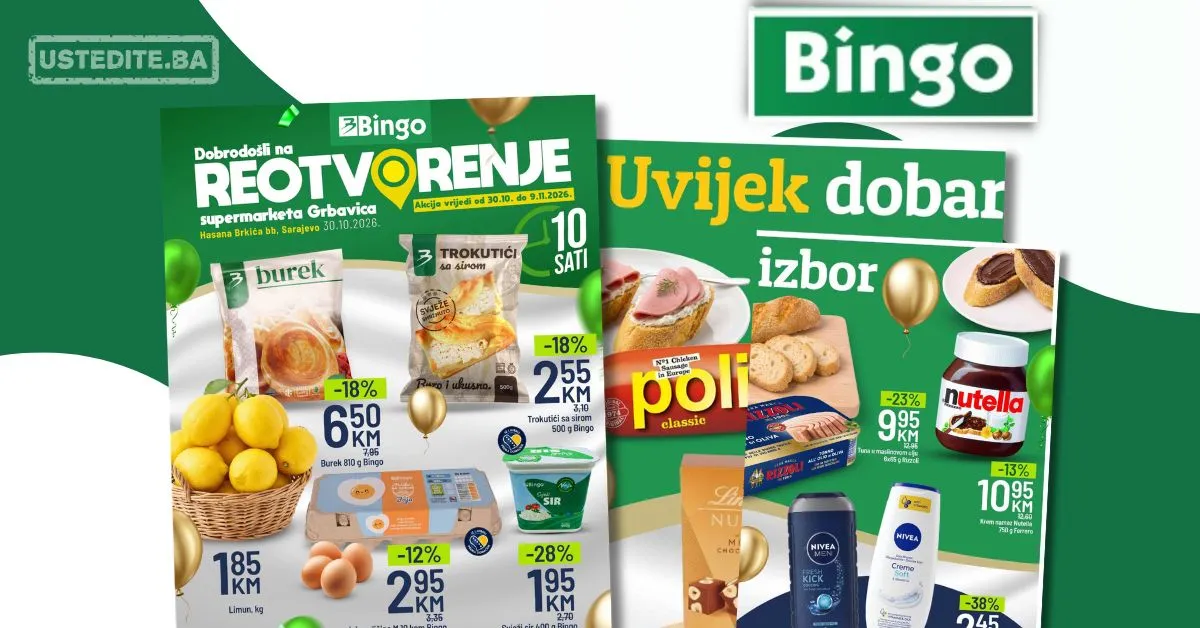 Bingo REOTOVORENJE PRODAVNICE 31.10-9.11.2026. - str. 4