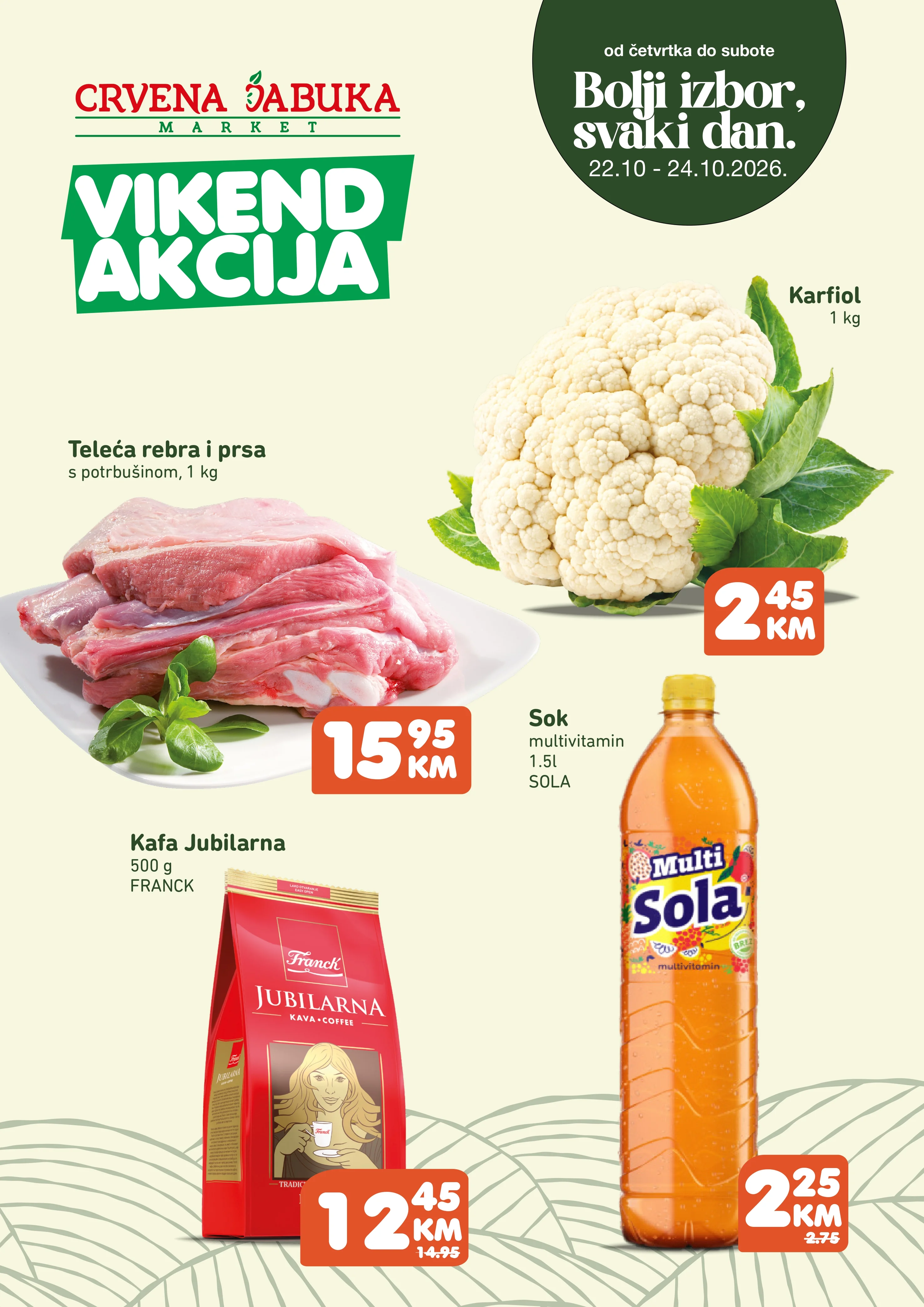 Crvena jabuka vikend akcija 22-24.10.2026. - str. 1