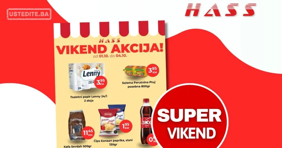 Hass komerc vikend akcija 1-3.10.2026.