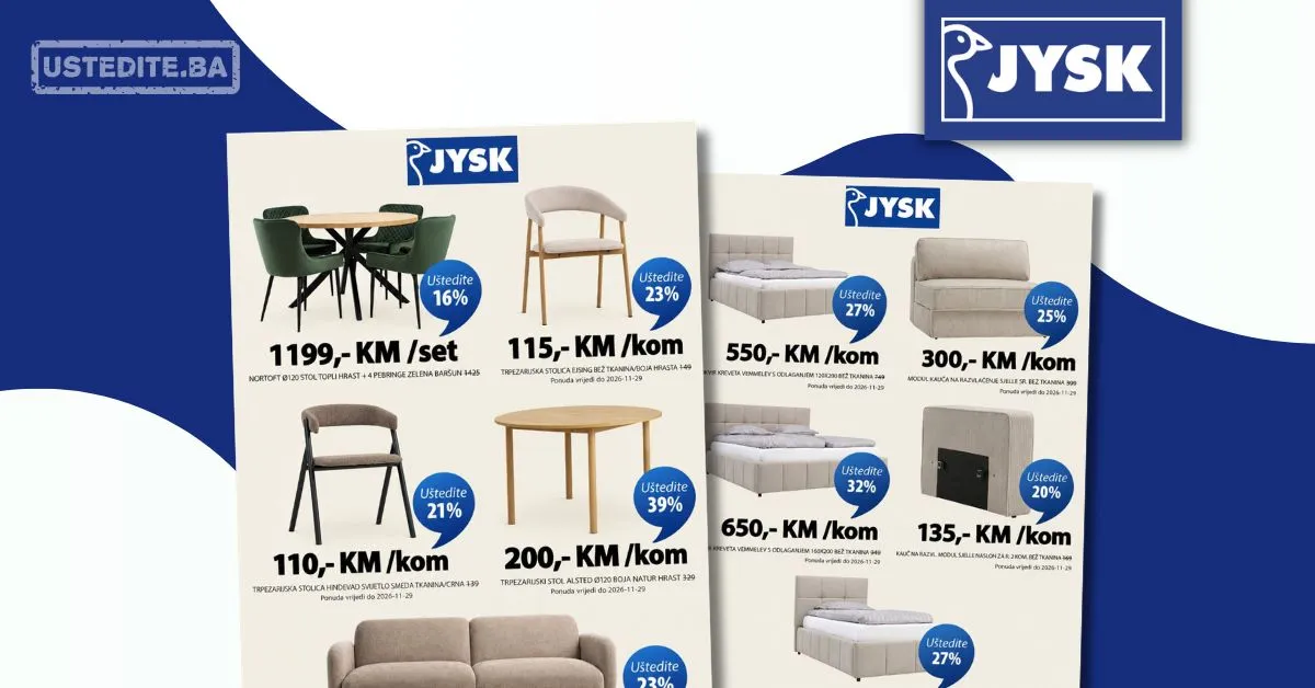 JYSK akcija: Namještaj za vaš dom uz uštede do 39% - str. 2