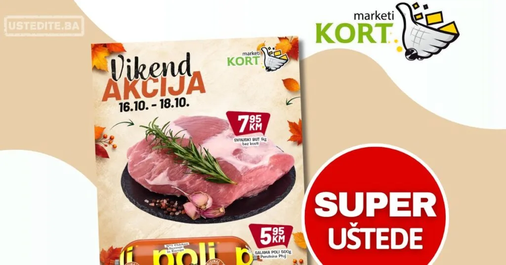 Kort vikend akcija 16-18.10.2026.