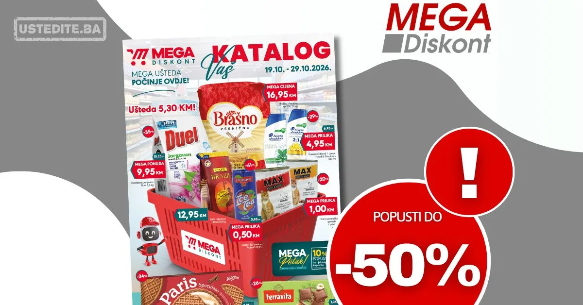 Mega Diskont katalog 19-29.10.2026.