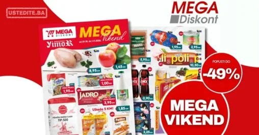 Mega Diskont vikend akcija 29.10-01.11.2026