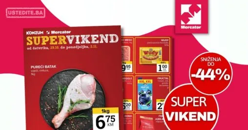 Mercator vikend akcija 29.10-02.11.2026