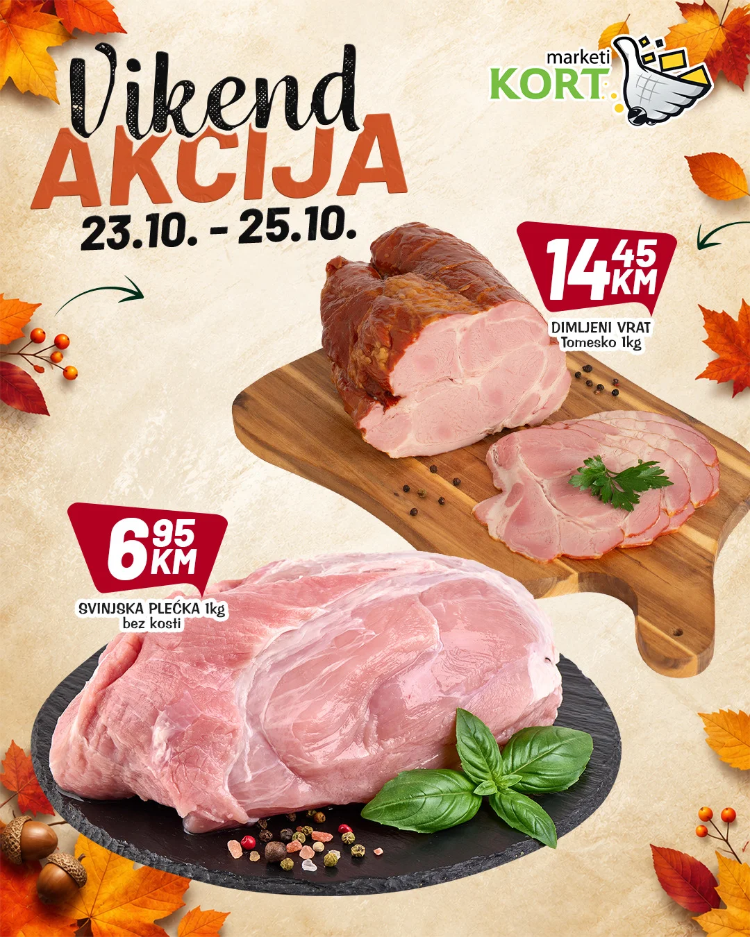 Kort vikend akcija 23-25.10.2026. - str. 1