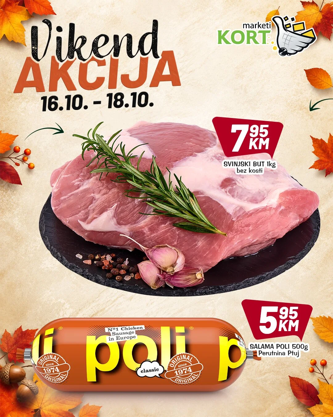 Kort vikend akcija 16-18.10.2026. - str. 1