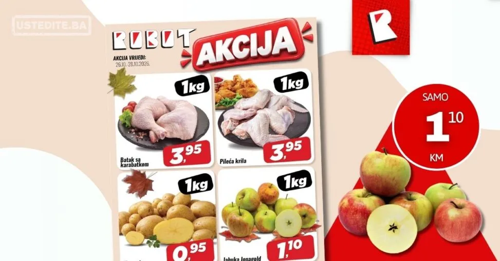 Robot akcija za početak sedmice 26-28.10.2026.