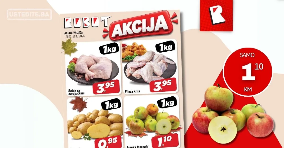 Robot akcija za početak sedmice 26-28.10.2026.