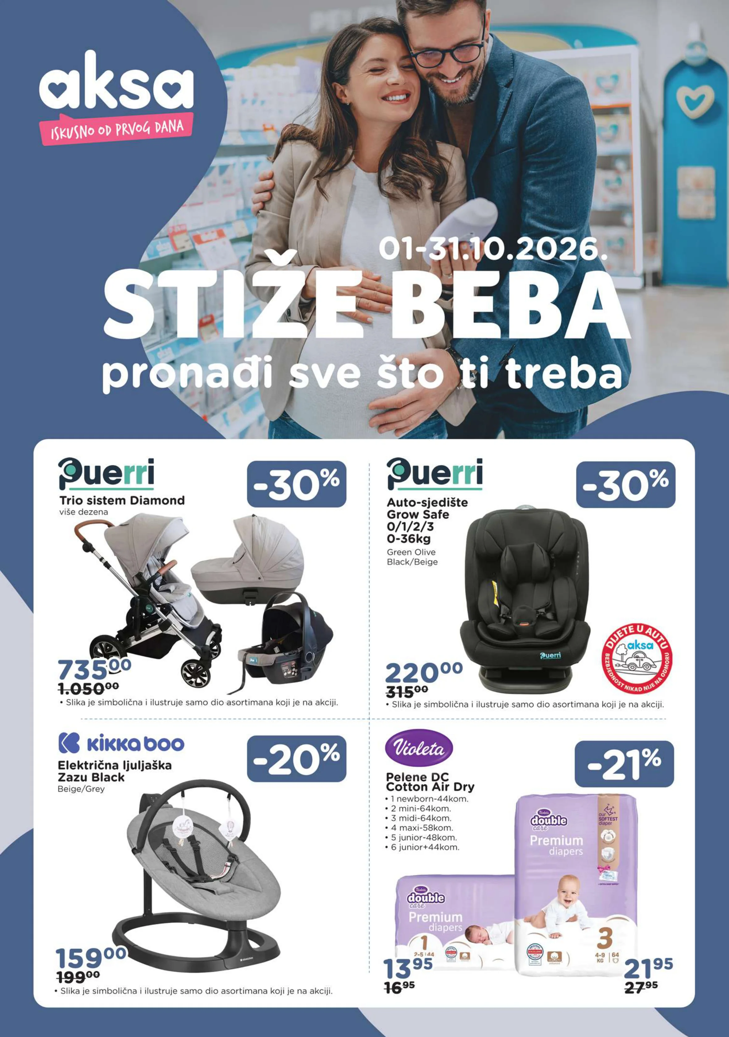 Aksa katalog STIŽE BEBA 1-31.10.2026. - str. 1