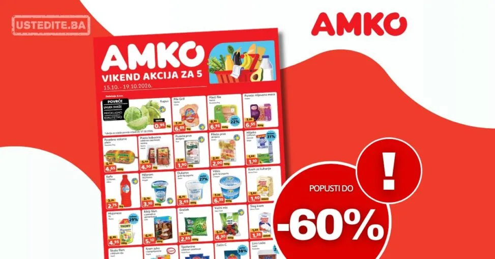 Amko vikend akcija 15-19.10.2026. -