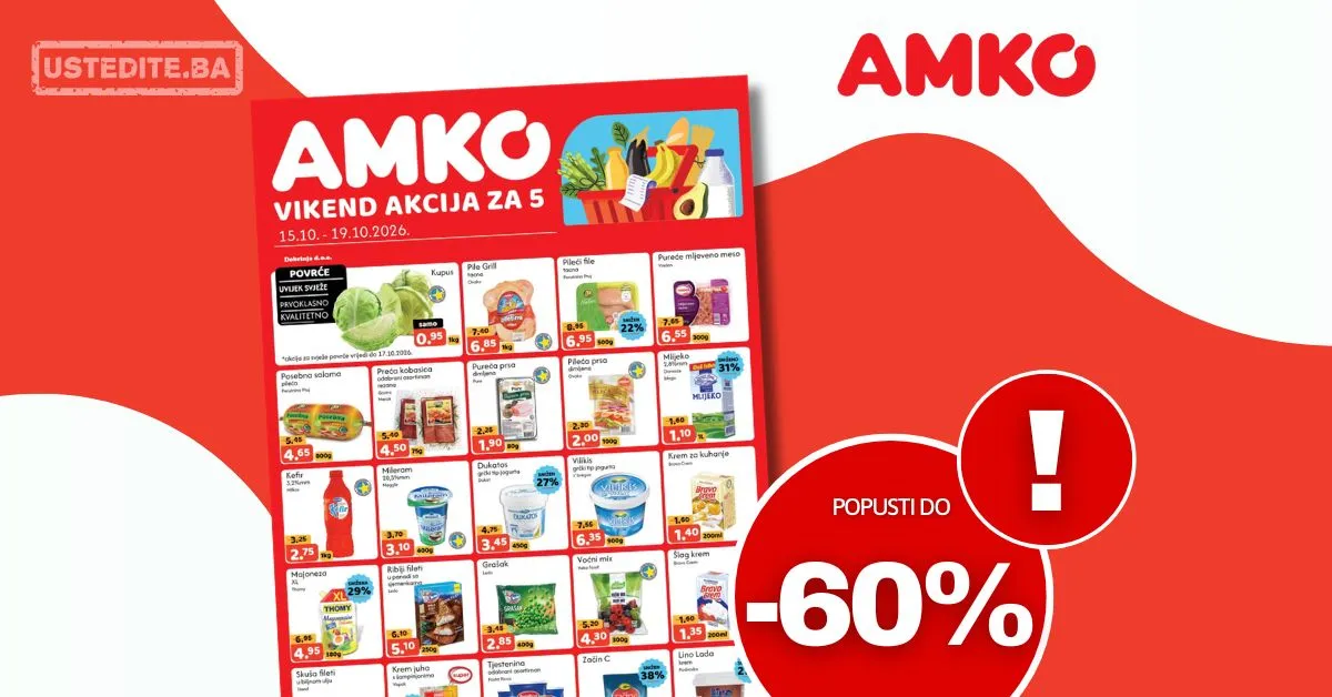 Amko vikend akcija 15-19.10.2026. -