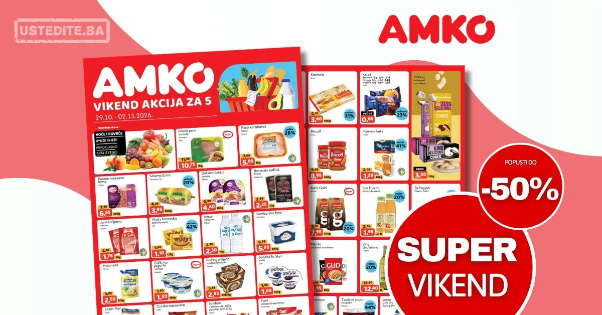 Amko vikend akcija 29.10-2.11.2026.
