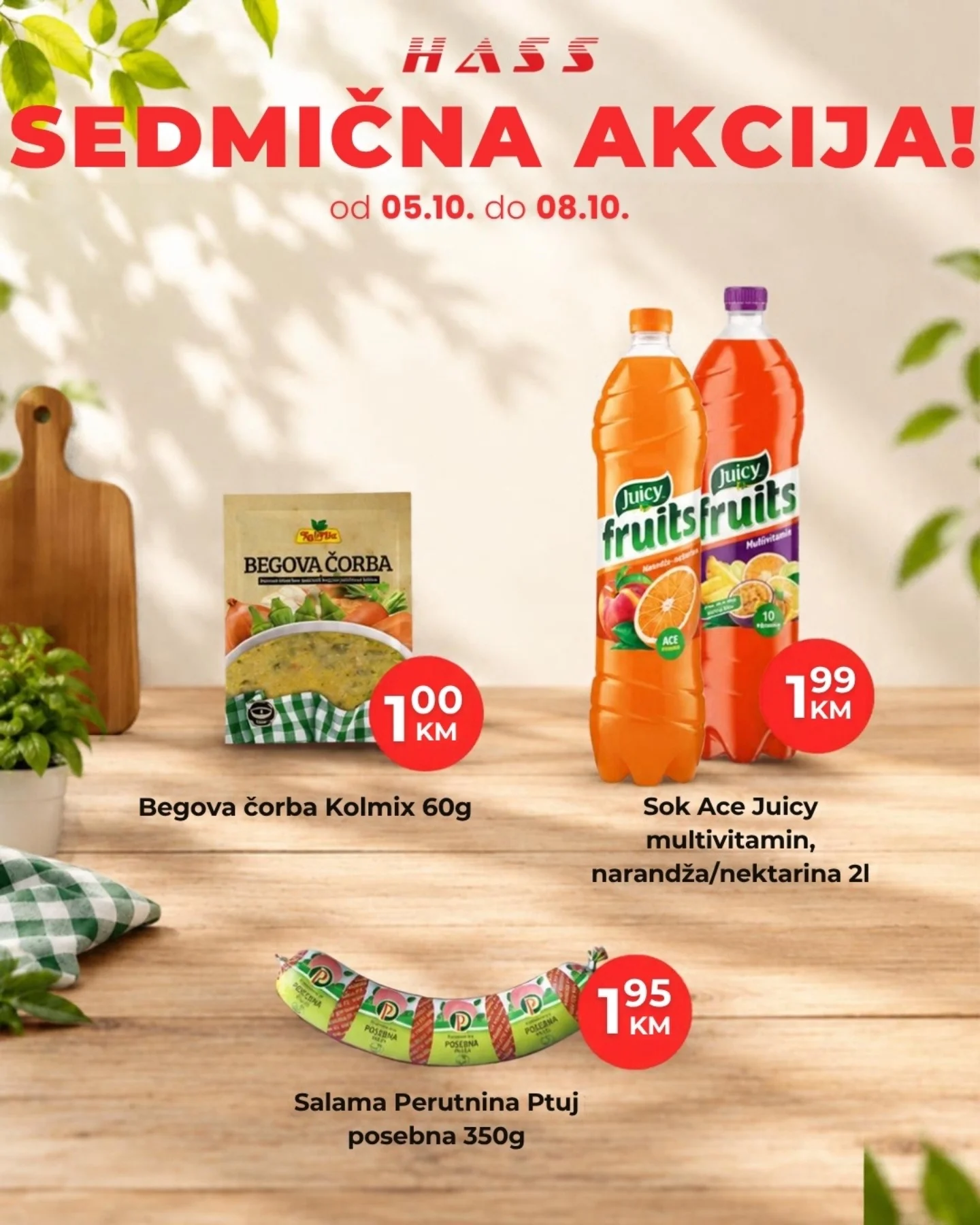 Hass komerc Zenica SEDMIČNA AKCIJA 5-8.10.2026. - str. 1
