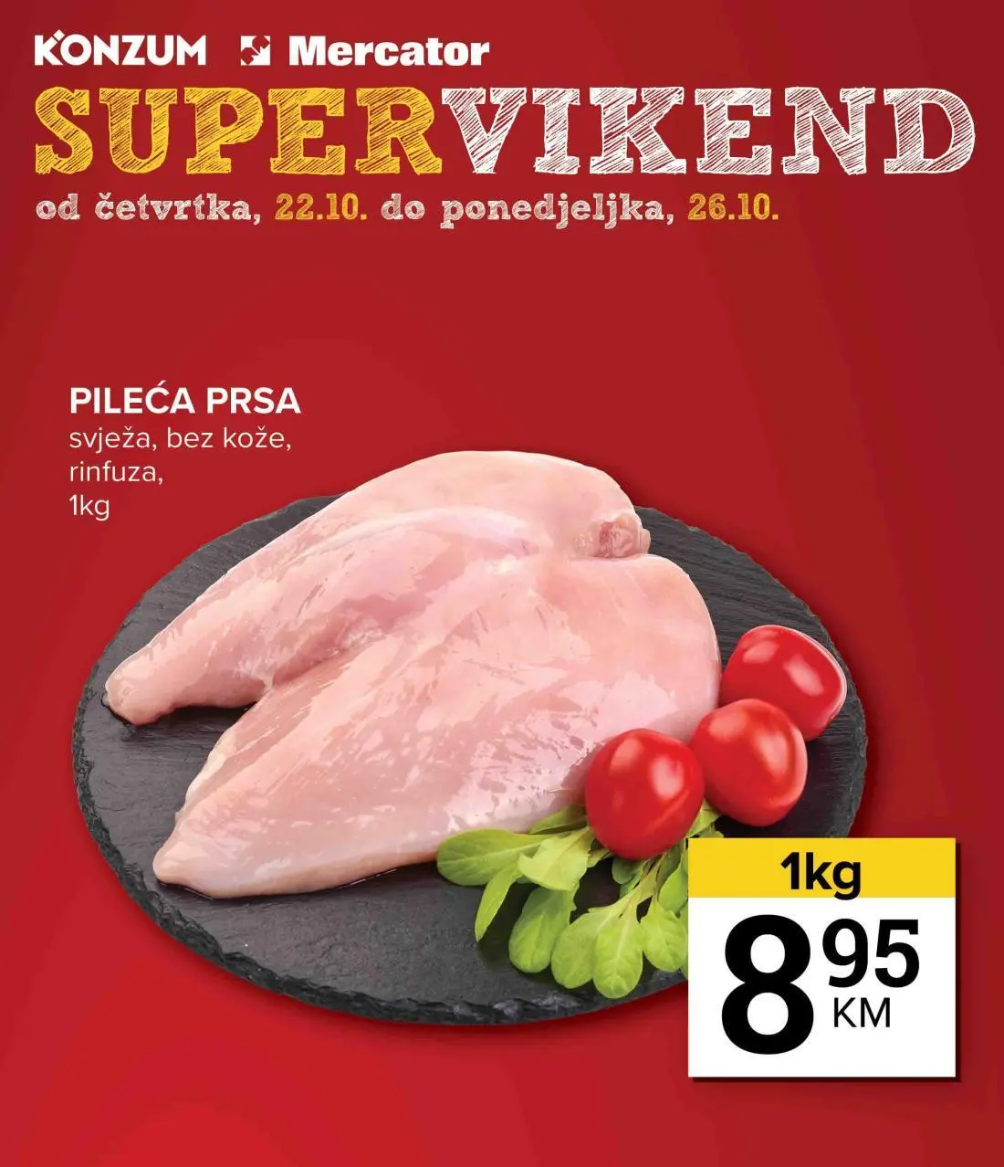 Konzum vikend akcija 22-26.10.2026. - str. 1