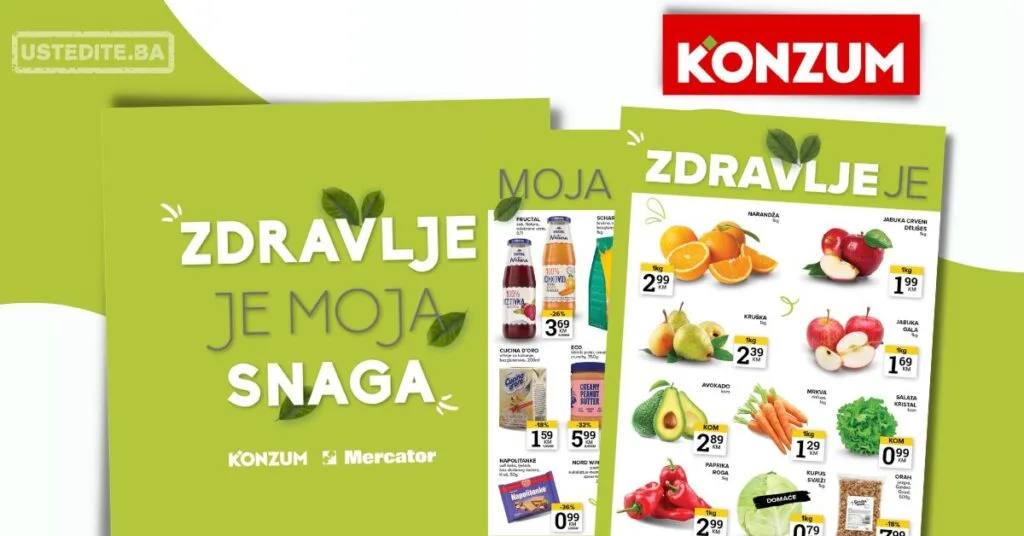 Konzum ZDRAVE NAMIRNICE 20-26.10.2026.