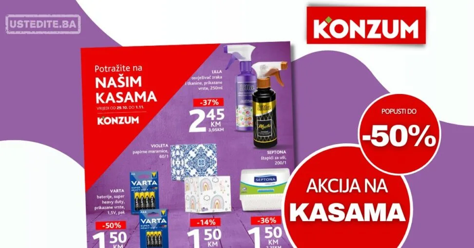 Konzum AKCIJA NA KASAMA
