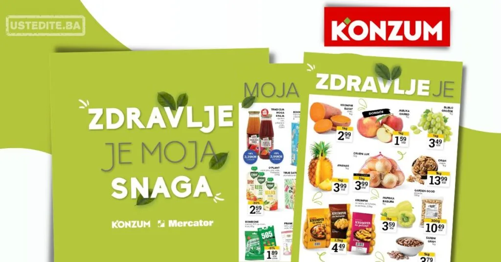 Konzum ZDRAVE NAMIRNICE 13-19.10.2026.