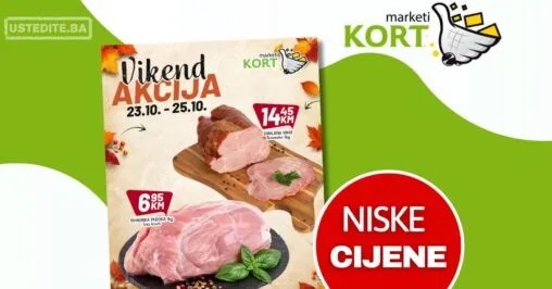 Kort vikend akcija 23-25.10.2026.