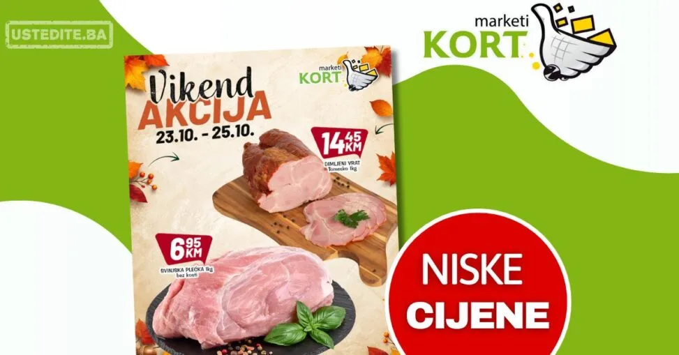 Kort vikend akcija 23-25.10.2026.