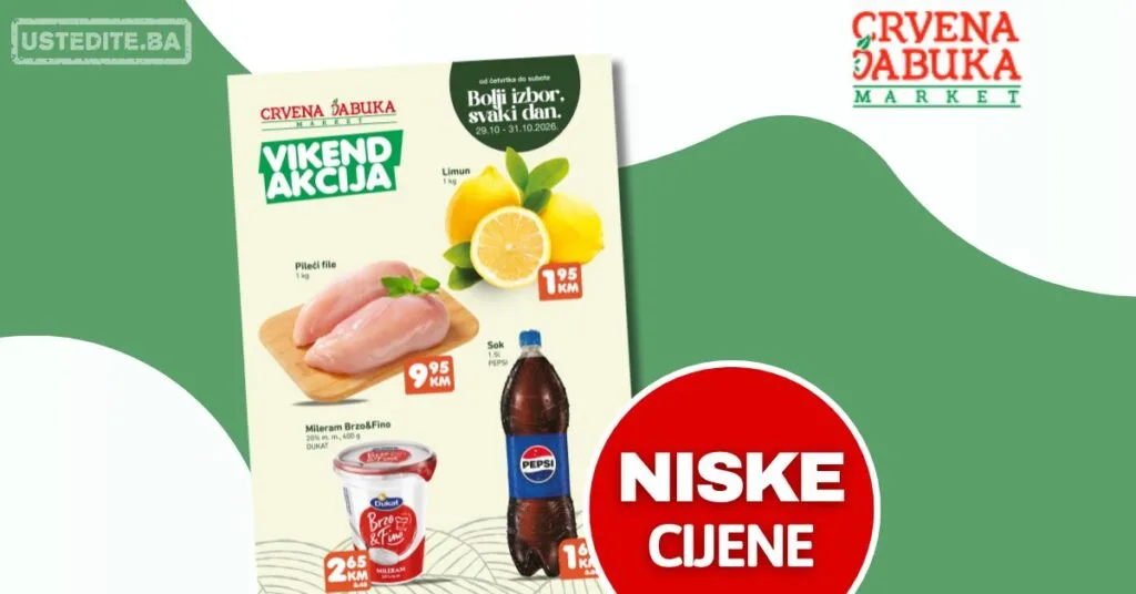 Crvena jabuka vikend akcija 29-31.10.2026.