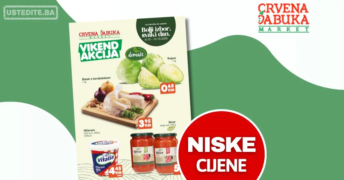Crvena jabuka vikend akcija 8-10.10.2026.