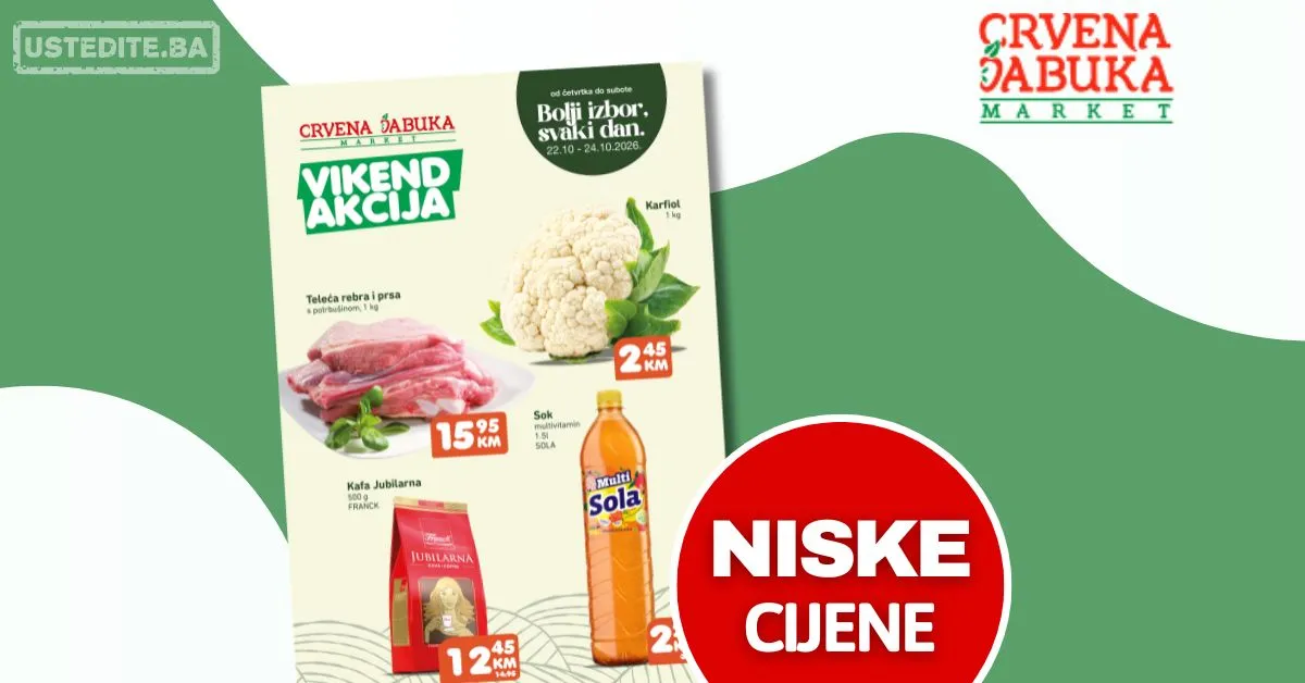 Crvena jabuka vikend akcija 22-24.10.2026.